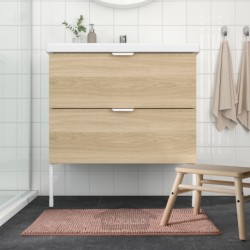 فرش حمام ایکیا مدل IKEA TOFTBO رنگ صورتی روشن