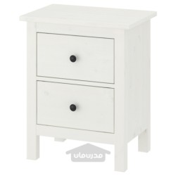 کمد دراور 2 کشو ایکیا مدل IKEA HEMNES رنگ لکه سفید