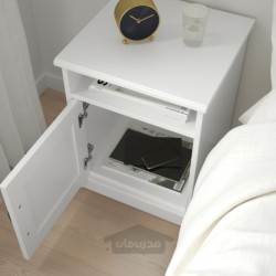 میز کنار تخت ایکیا مدل IKEA SONGESAND رنگ سفید