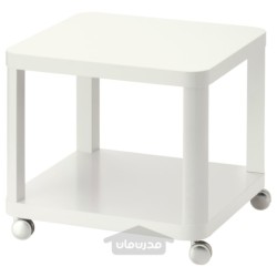 میز کناری روی چرخ ها ایکیا مدل IKEA TINGBY رنگ سفید