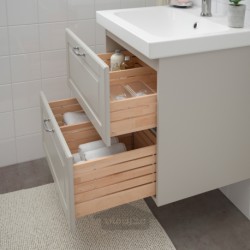 پایه شستشو با 2 کشو ایکیا مدل IKEA GODMORGON رنگ خاکستری روشن کاسیون