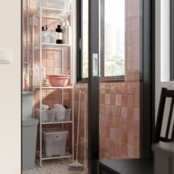 واحد قفسه بندی ایکیا مدل IKEA JOSTEIN رنگ داخل/خارج/سفید سیمی