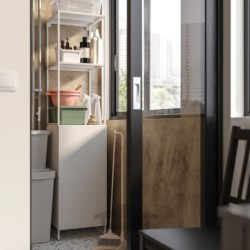 واحد قفسه بندی با درب ایکیا مدل IKEA JOSTEIN