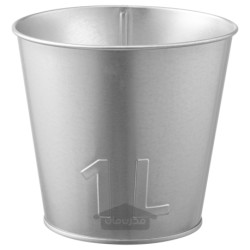 گلدان گیاه ایکیا مدل IKEA ÅKERBÄR رنگ داخل/خارج/گالوانیزه