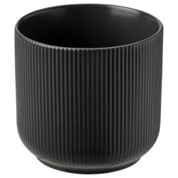 گلدان گیاه ایکیا مدل IKEA GRADVIS رنگ درون/مشکی فضای باز