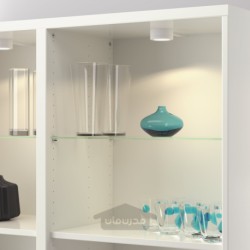 قفسه شیشه ای ایکیا مدل IKEA BESTÅ رنگ شیشه