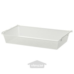 سبد مشبک با ریل بیرون کش ایکیا مدل IKEA KOMPLEMENT رنگ سفید