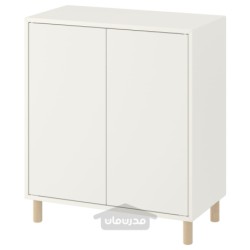 ترکیب کابینت با پایه ها ایکیا مدل IKEA EKET رنگ چوب سفید