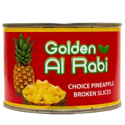 کمپوت آناناس گلدن ربیع ۴۵۳ گرم با درب آسان باز شو  Golden al Rabi