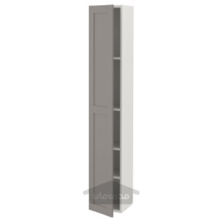 کابینت بلند با 4 قفسه/درب ایکیا مدل IKEA ENHET رنگ قاب خاکستری درب