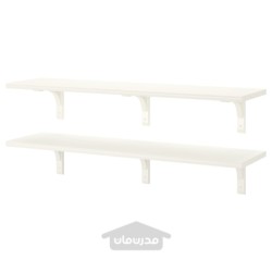 ترکیب قفسه دیواری ایکیا مدل IKEA BERGSHULT / RAMSHULT رنگ سفید