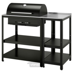 باربیکیو زغالی با جزیره آشپزخانه ایکیا مدل IKEA GRILLSKÄR