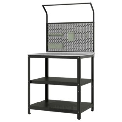 جزیره آشپزخانه با پنل پشتی ایکیا مدل IKEA GRILLSKÄR
