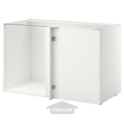قاب کابینت کف گوشه ایکیا مدل IKEA METOD رنگ سفید