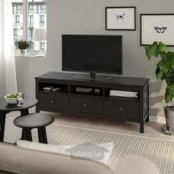 میز تلویزیون ایکیا مدل IKEA HEMNES رنگ سیاه قهوه ای