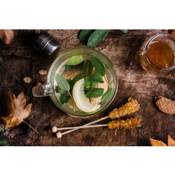 چای سبز لوید با طعم لیمو و عسل و زنجبیل 40 گرم Loyd