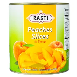 کمپوت اسلایس شده هلو راستی 3 کیلوگرم RASTI