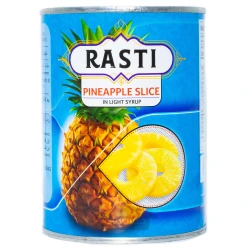 کمپوت حلقه ای آناناس راستی 560 گرم RASTI