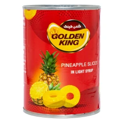 کمپوت اناناس حلقه ای گلدن کینگ 565 گرم GOLDEN KING