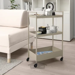 ترولی بژ ایکیا 50.5x30x83 سانتی متر IKEA NISSAFORS