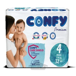 پوشک کانفی سایز 4 مکسی 7-14 کیلوگرم 32 عدد CONFY