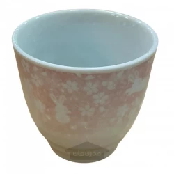 لیوان چای صورتی گل موییوساگی ساخت ژاپن