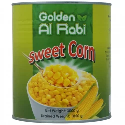 کنسرو ذرت شیرین گلدن الربیع 3 کیلوگرم Golden Alrabi