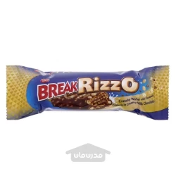 ویفر کاراملی تیفانی با روکش شکلاتی بریک ریزو 30 گرم BREAKRIZZO