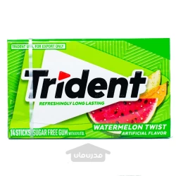 آدامس تریدنت با طعم هندوانه بدون شکر 14 عددی Trident