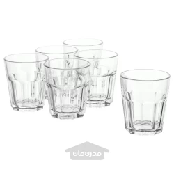 لیوان شیشه ای شفاف 27 سانتی لیتری ایکیا مدل IKEA POKAL
