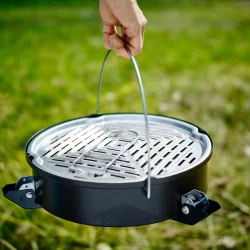 باربیکیو زغالی قابل حمل مشکی ایکیا مدل IKEA KORPÖN