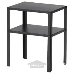 میز کنار تخت مشکی 37x28 سانتی متری ایکیا مدل IKEA KNARREVIK