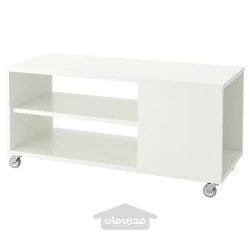 میز قهوه خوری چرخ دار سفید 91x37 سانتی متر ایکیا مدل IKEA VIHALS