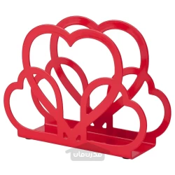 نگهدارنده کاغذی قرمز شکل قلب ایکیا مدل IKEA VINTERFINT