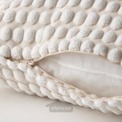 روکش کوسن ایکیا مدل IKEA SVARTPOPPEL رنگ مایل به سفید