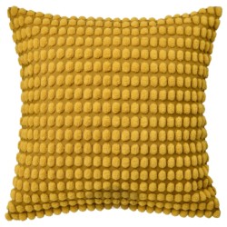 روکش کوسن ایکیا مدل IKEA SVARTPOPPEL رنگ زرد
