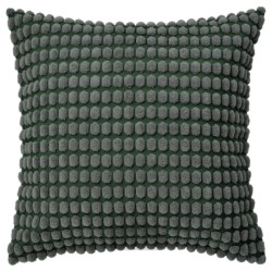 روکش کوسن ایکیا مدل IKEA SVARTPOPPEL رنگ سبز خاکستری