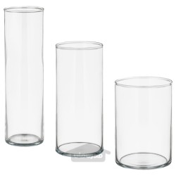 گلدان ست 3 عددی ایکیا مدل IKEA CYLINDER