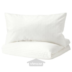 روکش لحاف و روبالشی ایکیا مدل IKEA NATTJASMIN رنگ سفید