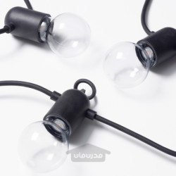 ریسه ال ای دی با 12 چراغ ایکیا مدل IKEA SVARTRÅ