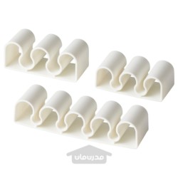 نگهدارنده کابل ست 3 عددی ایکیا مدل IKEA KALKSTUFF رنگ سفید