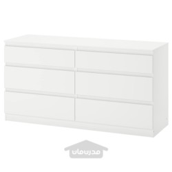 کمد دارور 6 کشو ایکیا مدل IKEA KULLEN رنگ سفید