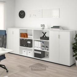 ترکیب ذخیره سازی ایکیا مدل IKEA GALANT رنگ سفید