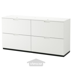 ترکیب ذخیره سازی با پر شونده ایکیا مدل IKEA GALANT رنگ سفید