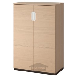 کابینت درب دار ایکیا مدل IKEA GALANT رنگ روکش بلوط با رنگ سفید