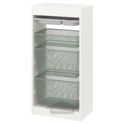 ترکیب ذخیره سازی با جعبه / سینی ایکیا مدل IKEA TROFAST