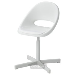 صندلی میز تحریر کودک با پد ایکیا مدل IKEA LOBERGET / SIBBEN رنگ سفید/فیروزه ای