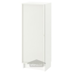 ترکیب کتابخانه با درب های شیشه ای ایکیا مدل IKEA BILLY / HÖGBO رنگ سفید