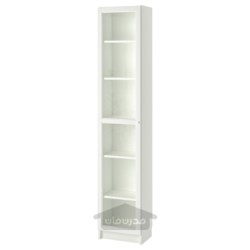 کتابخانه با درب شیشه ای ایکیا مدل IKEA BILLY / OXBERG رنگ سفید/شیشه ای