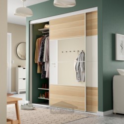 ترکیب درب کشویی ایکیا مدل IKEA SKYTTA / MEHAMN/AULI